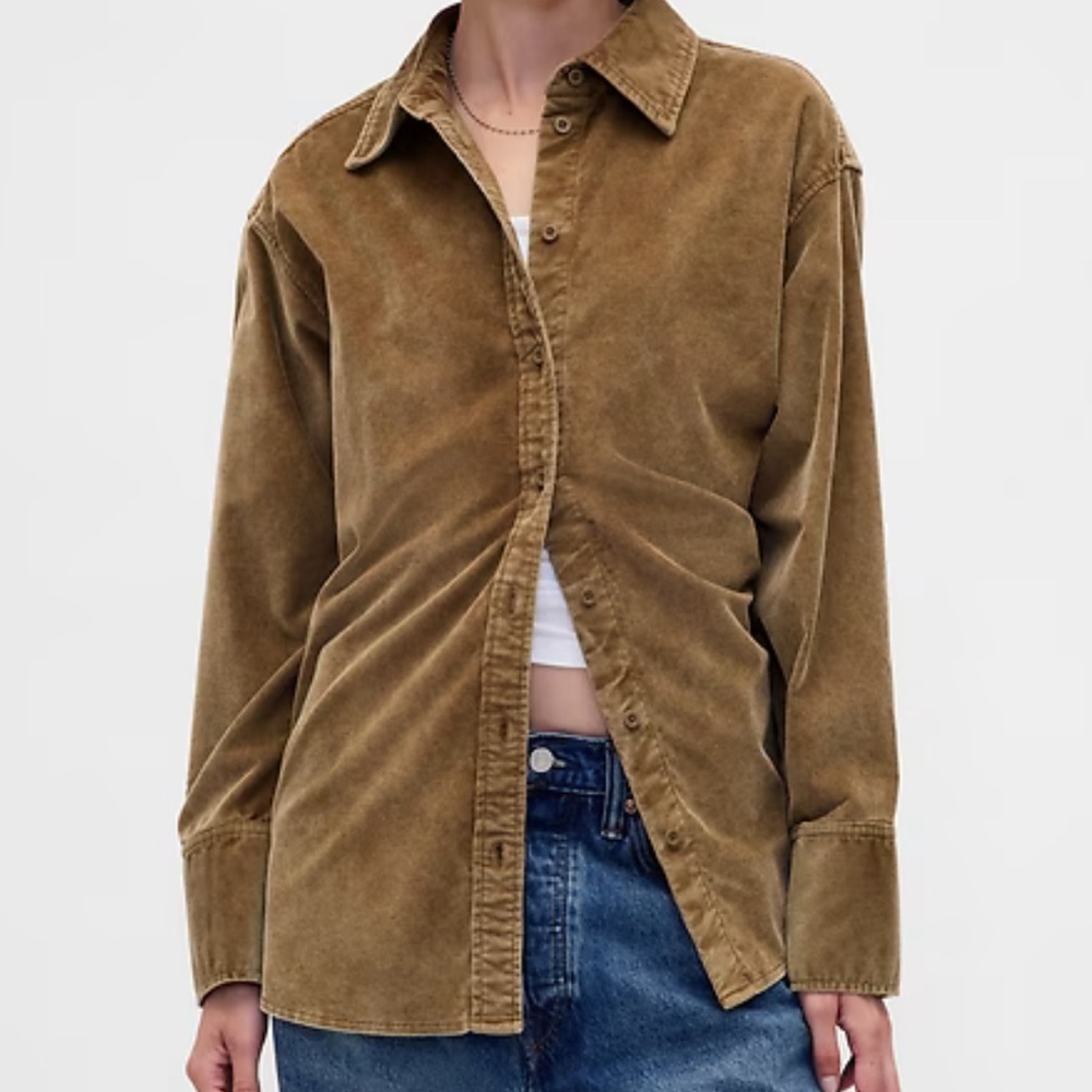 Gap Brown Corduroy Button-Up over Shirt